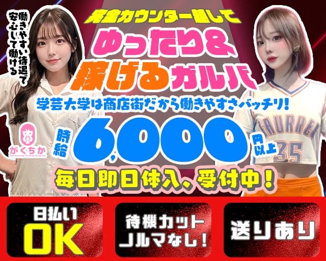 【学芸大学】Girls Bar がくちかのガールズバー体入