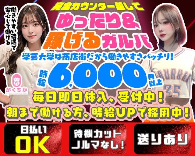 【学芸大学】Girls Bar がくちかのガールズバー体入