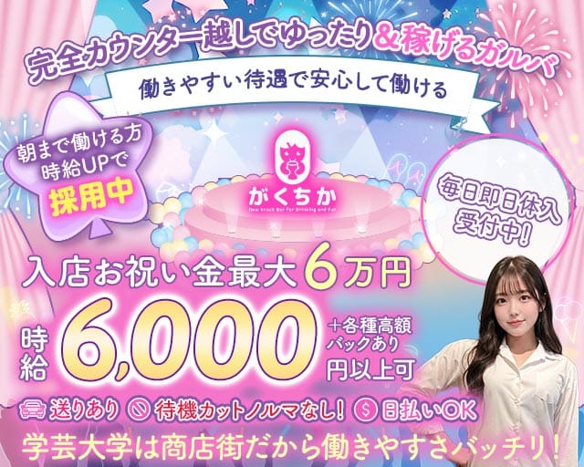 【学芸大学】Girls Bar がくちかのガールズバー体入