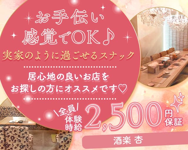 酒楽 杏（しゅらく あんず）のスナック体入