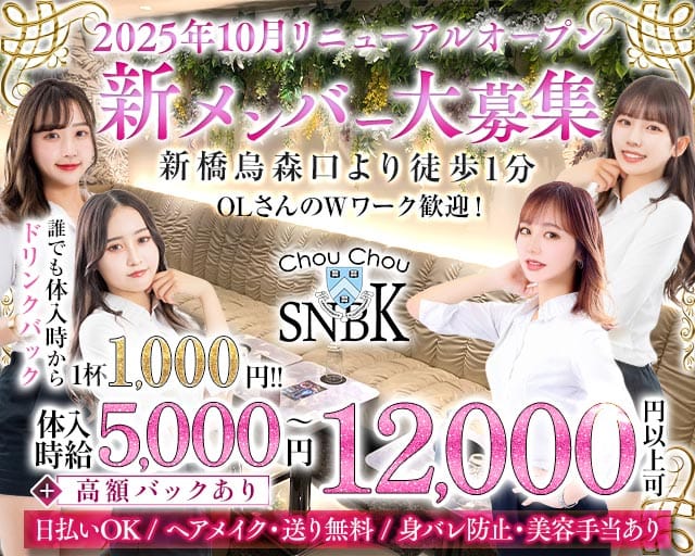 【新橋烏森口】ChouChou新橋烏森口店（シュシュカラスモリ）のラウンジ体入