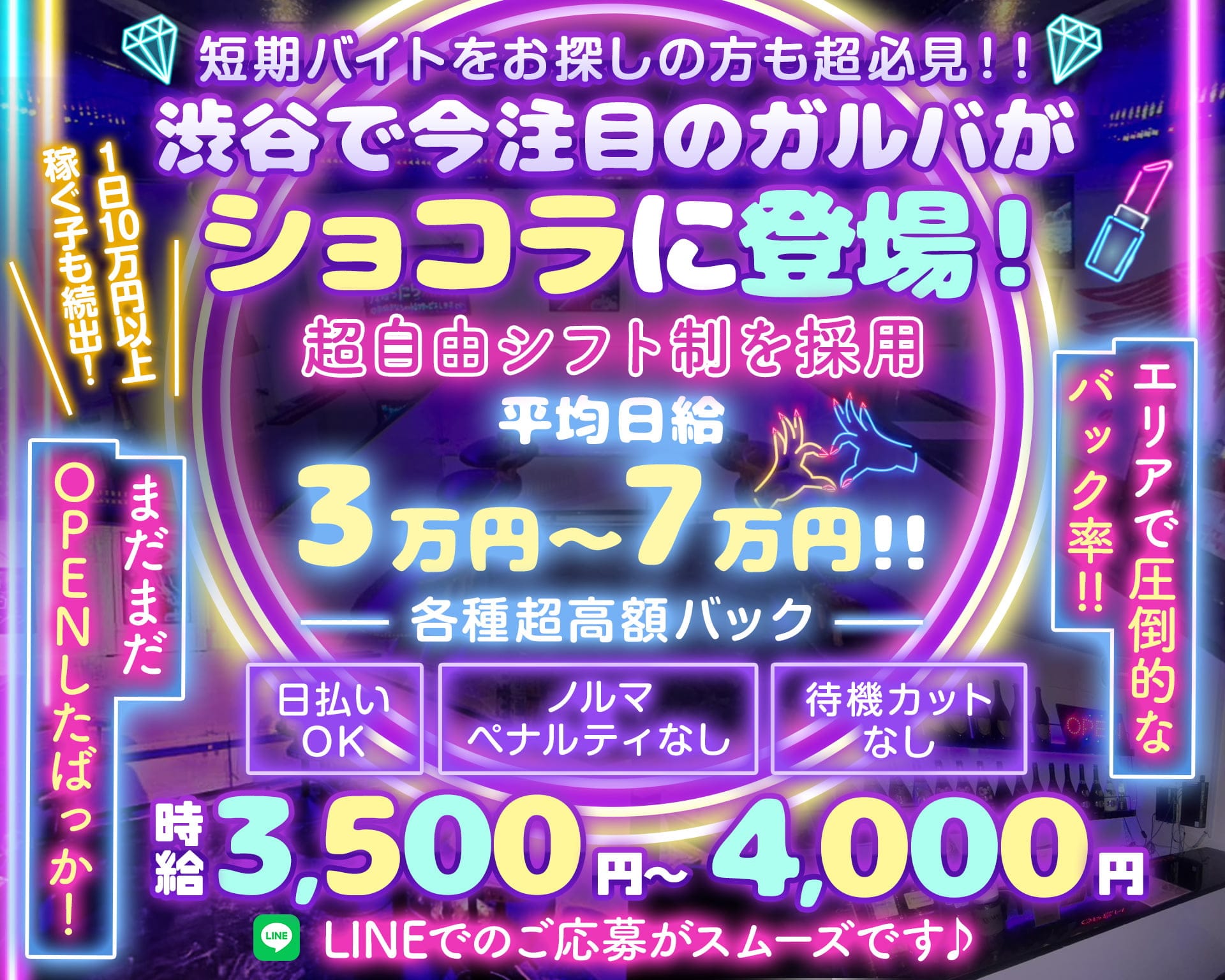 【朝・夜】Cafe＆Bar Mine（マイン） 渋谷ガールズバー TOP画像