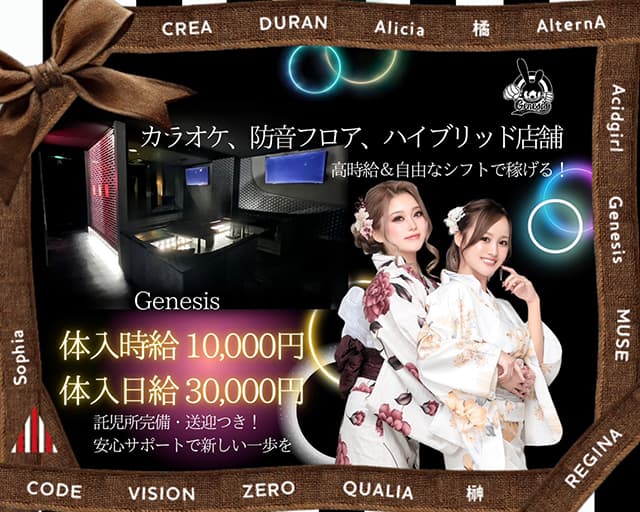 【常総線/TX守谷駅】genesis（ジェネシス）のキャバクラ体入