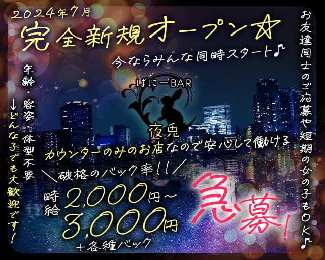 BAR 夜兎（ヤト）のガールズバー体入