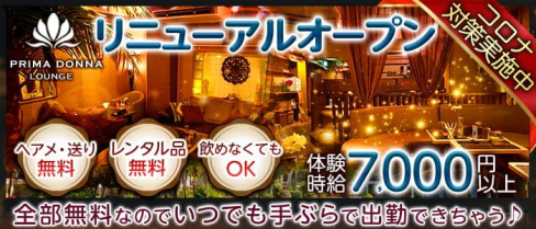 【津田沼】PRIMADONNA(プリマドンナ)【公式求人・体入情報】(西船橋キャバクラ)の求人・体験入店情報