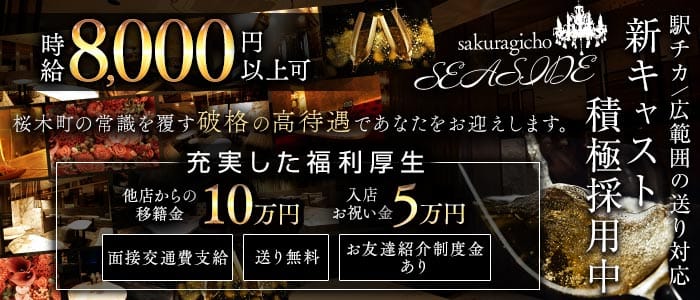 桜木町SEASIDE（シーサイド）(桜木町キャバクラ)の求人・体験入店情報