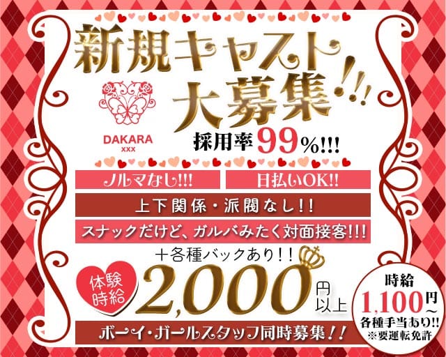 DAKARAxxx（ダカラ）のスナック体入