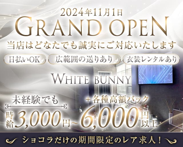 WHITE BUNNY（ホワイトバニー）のスナック体入