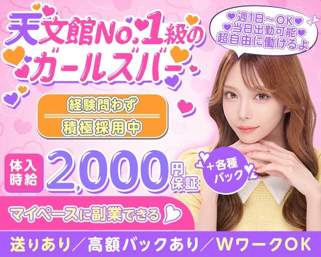 THE W（ザ ダブリュー）のガールズバー体入