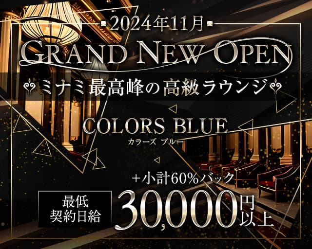 COLORS BLUE（カラーズ ブルー）のキャバクラ体入