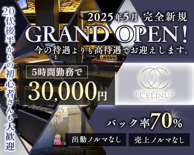 【水戸】CLUB SELINU（セリーヌ）のキャバクラ体入