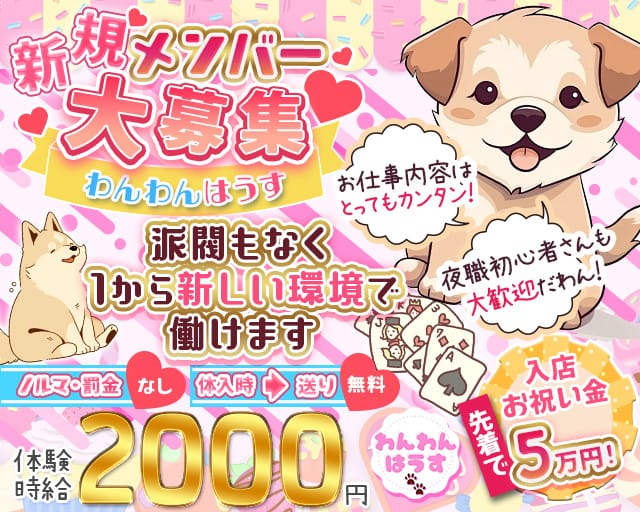 わんわんはうすのガールズバー体入
