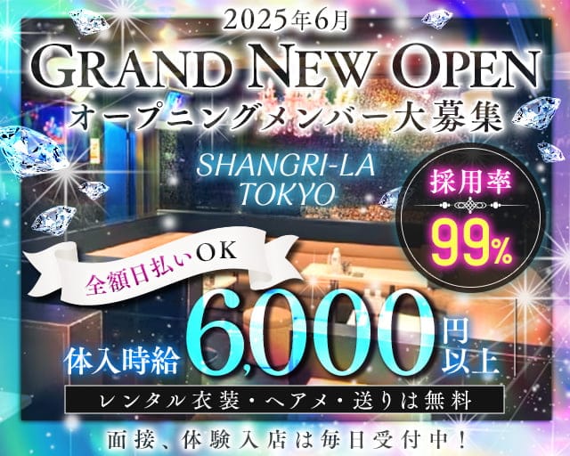 SHANGRI-LA TOKYO（シャングリラ）のキャバクラ体入