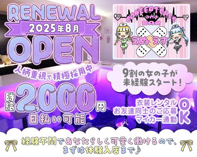 えぬえすのガールズバー体入