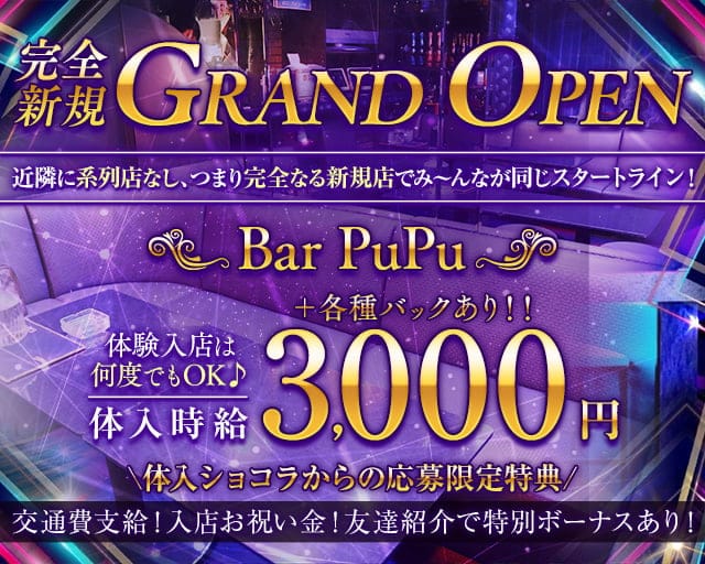 Bar PuPu（ププ）のガールズバー体入