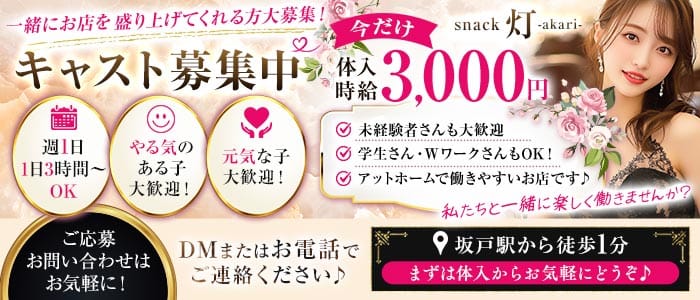 snack 灯 ～あかり～(坂戸スナック)の求人・体験入店情報