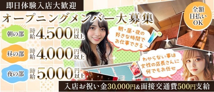 【朝・昼・夜】GIRLS LOUNGE DISTANCE（ディスタンス）(流川ガールズラウンジ)の求人・体験入店情報