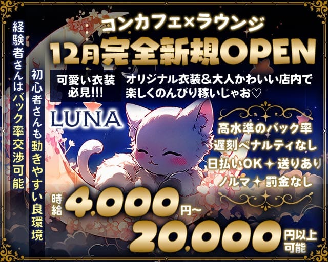 LUNA（ルナ）のラウンジ体入