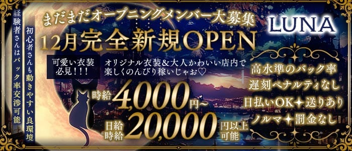 LUNA（ルナ）(歌舞伎町ラウンジ)の求人・体験入店情報