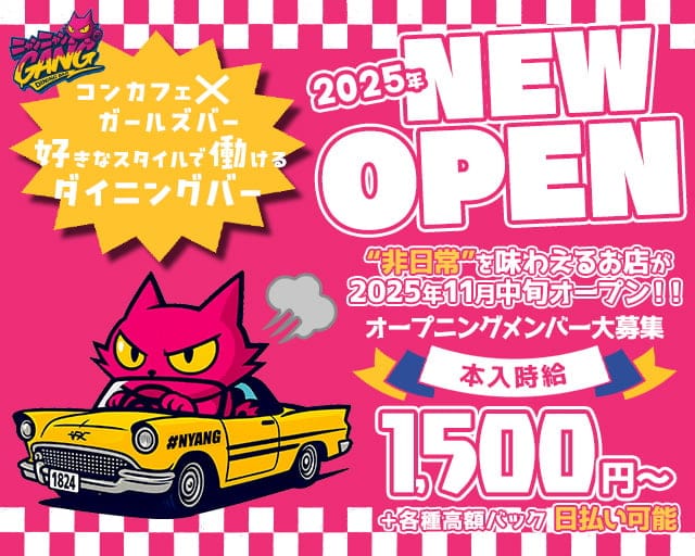 NYAN NYAN GANG（ニャン ニャン ギャング）のガールズバー体入