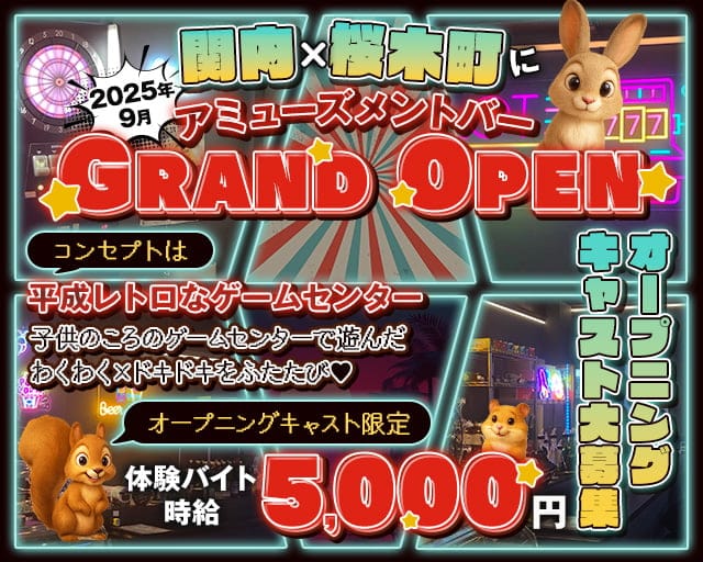 【朝/昼/夜】アミューズメントバー パロディのガールズバー体入