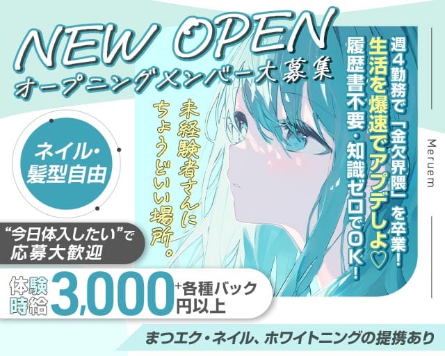 Meruem（メルエム）のガールズバー体入