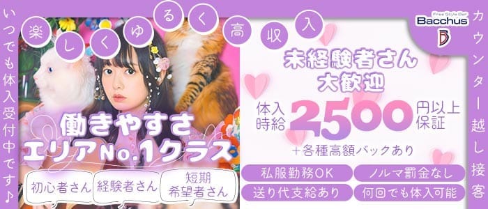 【茅ヶ崎】ガールズバーBacchus （バッカス）(茅ヶ崎ガールズバー)の求人・体験入店情報