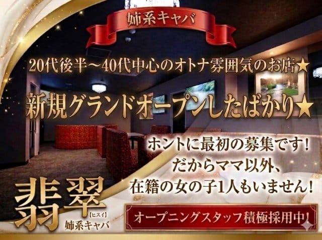 翡翠（ヒスイ）の姉キャバ・半熟キャバ体入
