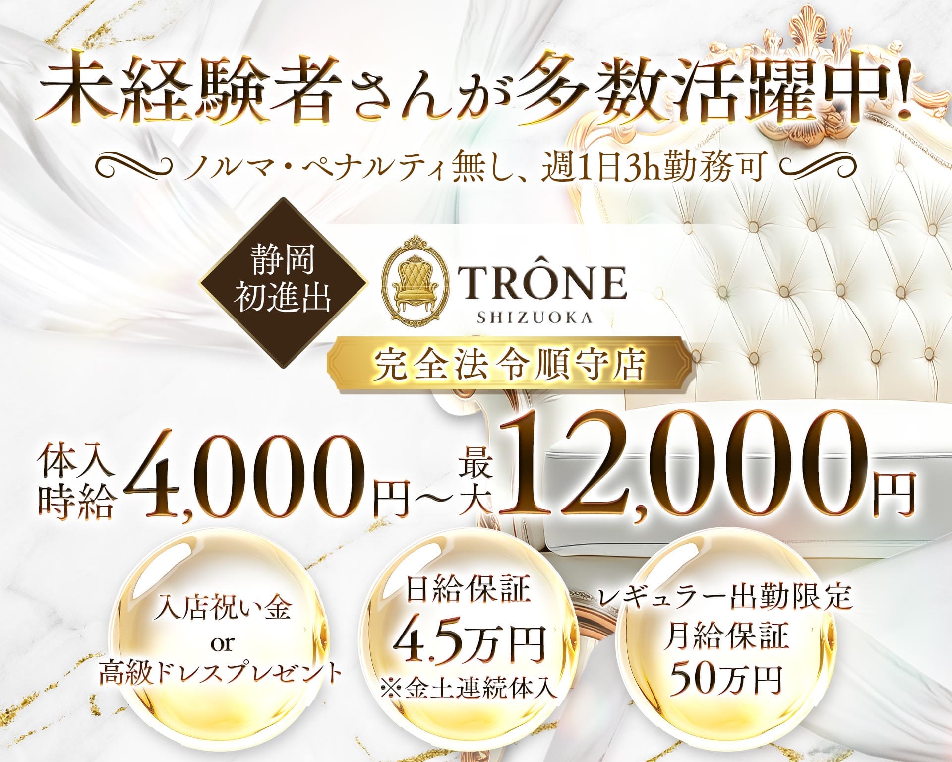 TR&Ocirc;NE SHIZUOKA（トロン） 両替町キャバクラ TOP画像