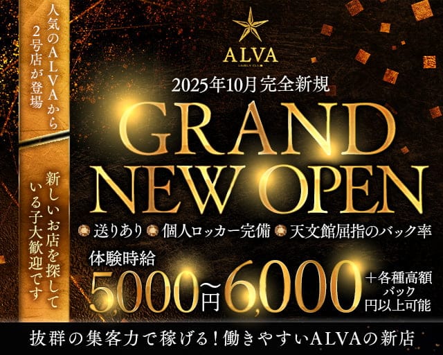 ALVAⅡ（アルバ ツー）のキャバクラ体入