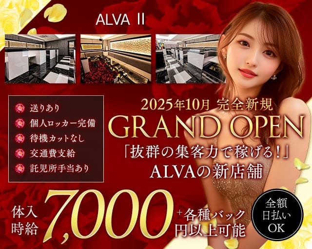 ALVAⅡ（アルバ ツー）(天文館キャバクラ)の求人・体験入店情報