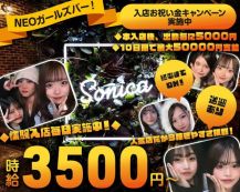 Girl's Bar Sonica（ソニカ）【公式体入・求人情報】 バナー