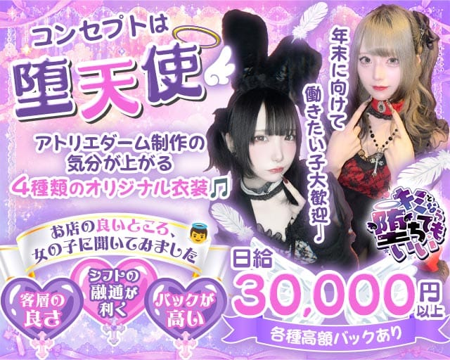 キミとなら堕ちてもいい(歌舞伎町ガールズバー)の求人・体験入店情報