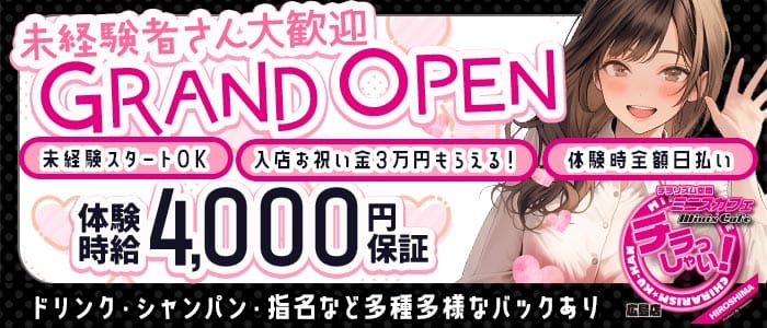 miniscafe HIROSHIMA（ミニスカフェ広島）(流川ガールズバー)の求人・体験入店情報
