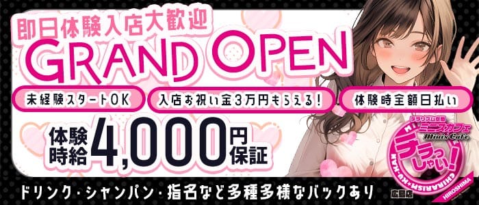 Mini's Cafe HIROSHIMA（ミニスカフェ）(流川ガールズバー)の求人・体験入店情報