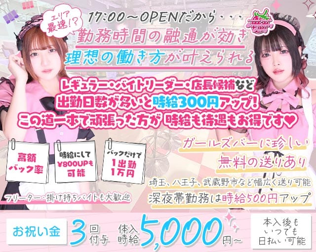 【夕・夜】コンカフェ Strawberry Party～ストロベリーパーティーのガールズバー体入