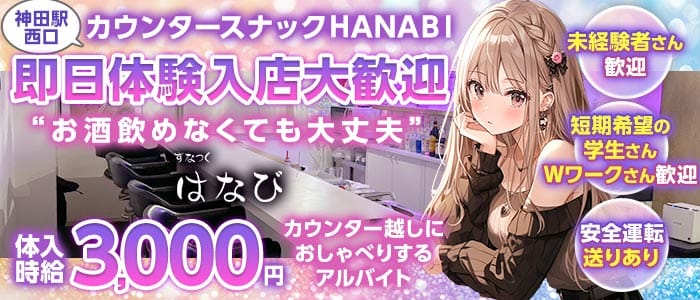 【神田駅西口】スナックはなび-HANABI-(神田スナック)の求人・体験入店情報