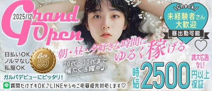 【朝・昼・夕】BAR 55（ゴーゴー） 歌舞伎町ガールズバー 未経験募集バナー