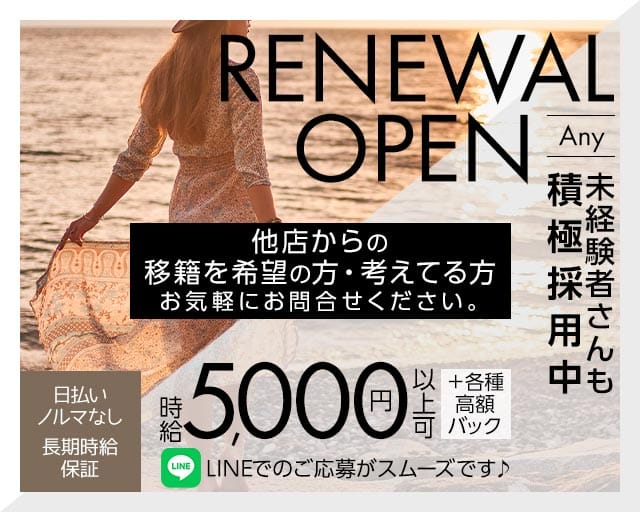 Any（エニー）のキャバクラ体入