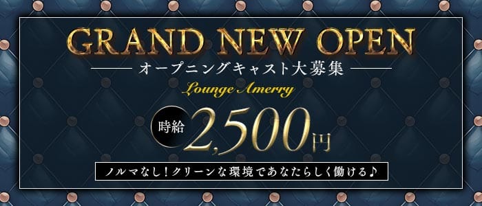 【すすきの】Lounge Amerry（アメリー）(すすきのスナック)の求人・体験入店情報