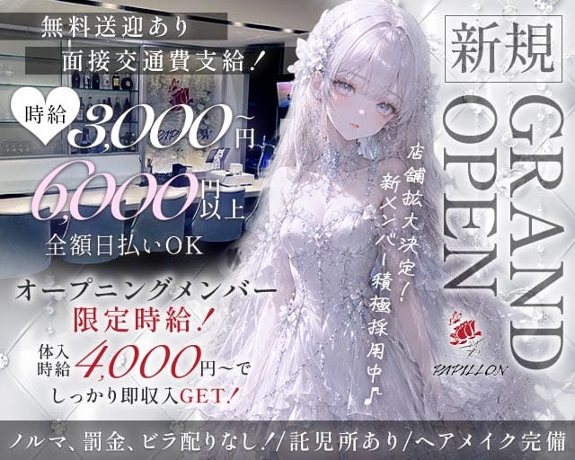 Girl’s Bar Papillon（パピヨン）のガールズバー体入