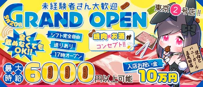 焼肉とバニーガール 五反田店(歌舞伎町ガールズバー)の求人・体験入店情報