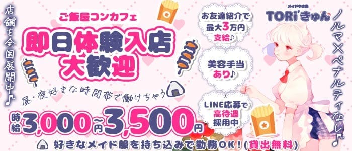 昼・夜Toriきゅん(船橋ガールズバー)の求人・体験入店情報