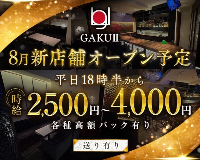 【麻布十番】ラウンジGAKUⅡのラウンジ体入