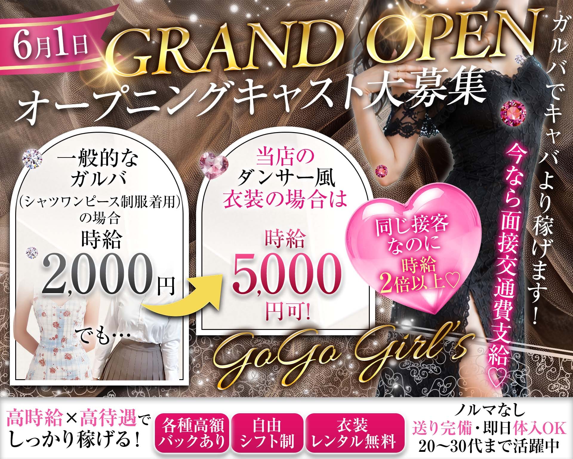GoGo Girl&rsquo;s（ゴーゴーガールズ） 金山ガールズバー TOP画像