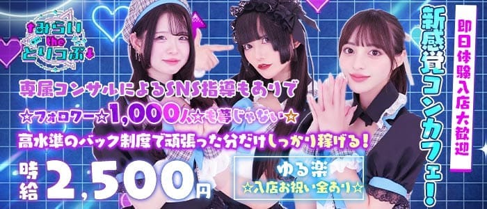 みらいtheとりっぷ(秋葉原ガールズバー)の求人・体験入店情報