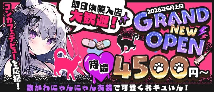 にゃん&times;へら 藤沢ガールズバー 即日体入募集バナー