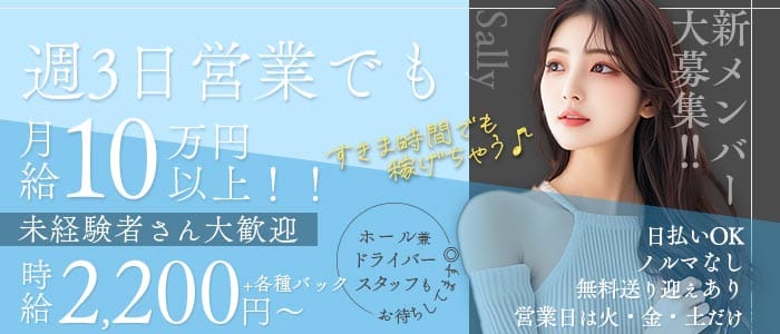 Sally（サリー） 新内スナック 未経験募集バナー