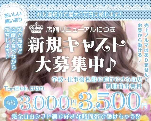 Toriきゅん はなれ(船橋ガールズバー)の求人・体験入店情報