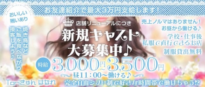 Toriきゅん はなれ(船橋ガールズバー)の求人・体験入店情報